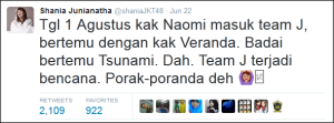 Twitter Shania JKT48
